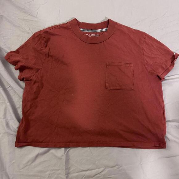 Volcom Women's Burgundy Tshirt - Picture 1 of 1
